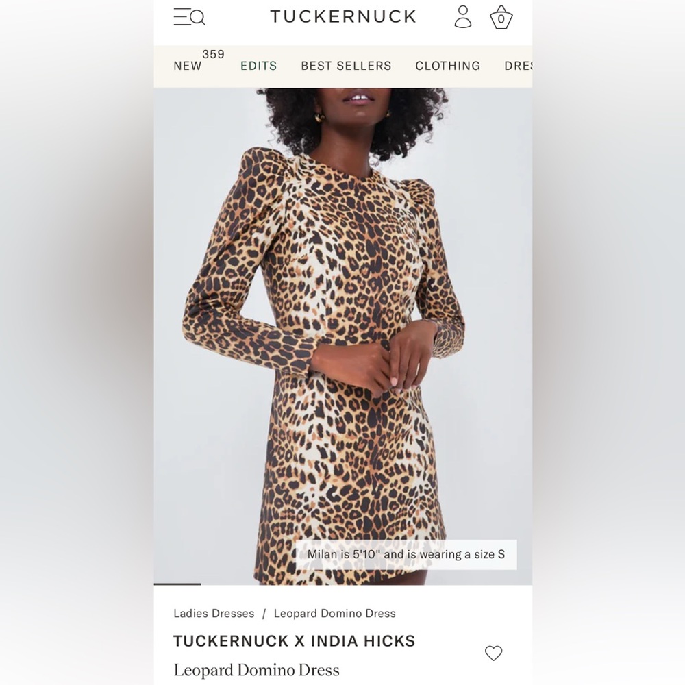 Tuckernuck Leopard Print Long Sleeve Dress